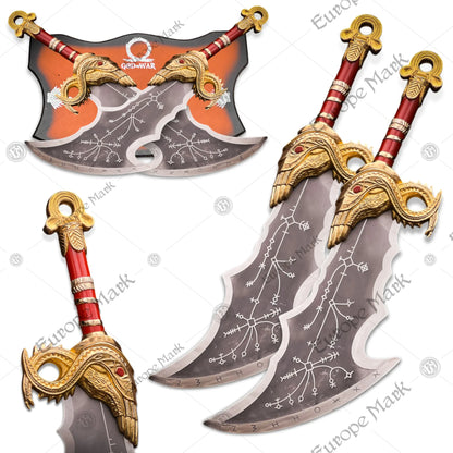 Kratos Red Chaos Blades Replica GOW