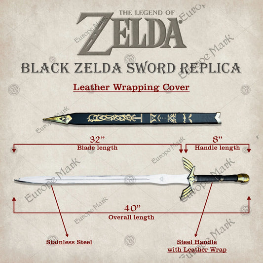 Zelda Black Prophecy Sword | Link Hero Replica