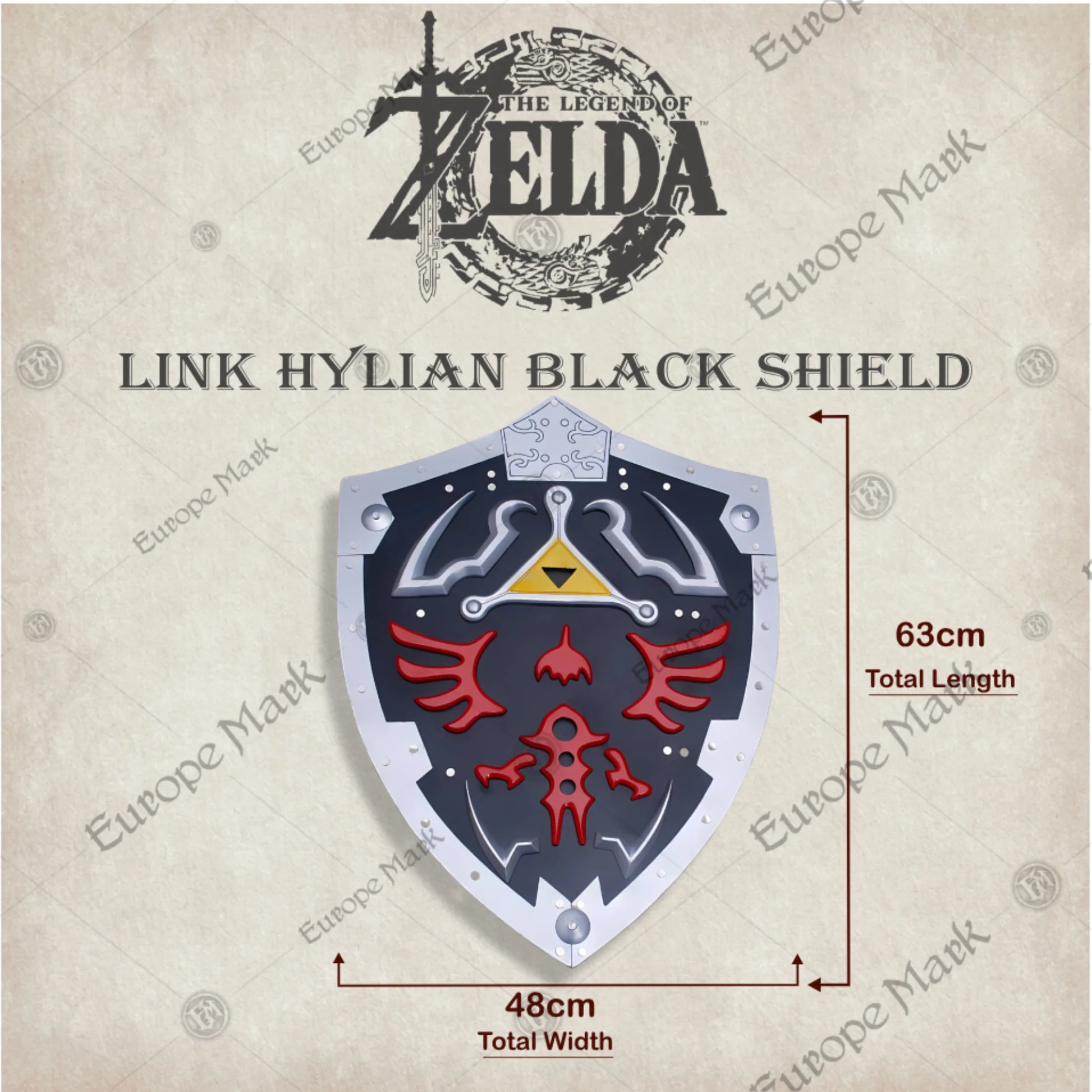 Link Dark Hylian Shield – Hero’s Shadow Crest