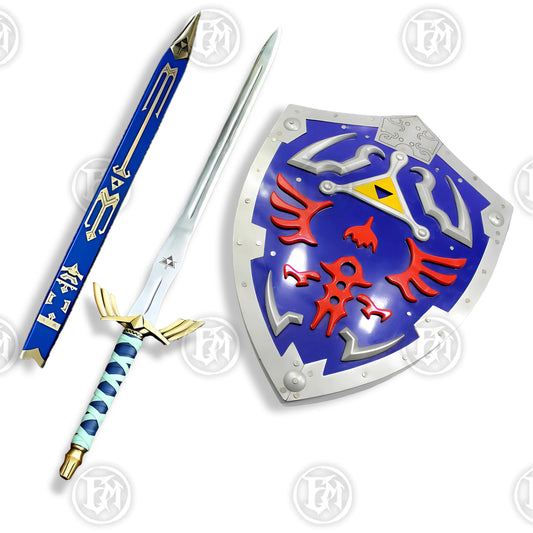 Zelda Hero Sword and Hylian Shield Set
