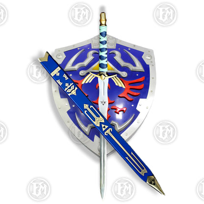 Zelda Hero Sword and Hylian Shield Set