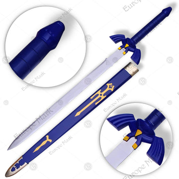 Premium Link Master Sword Replica Legend of Zelda with Oak Stand