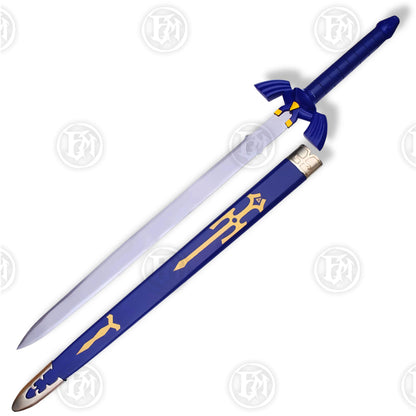 Premium Link Master Sword Replica Legend of Zelda with Oak Stand
