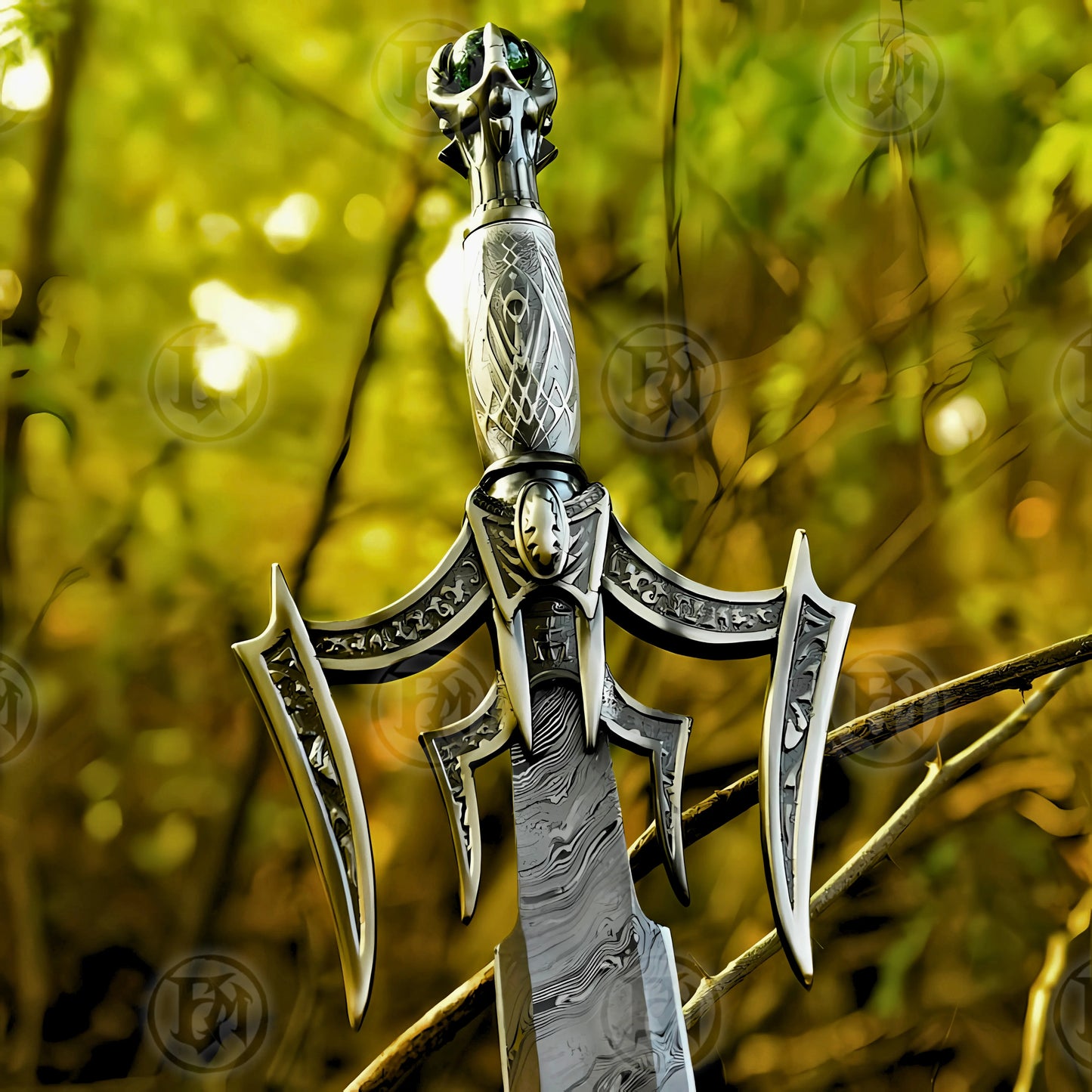 Kit Rae Luciendar Damascus Sword