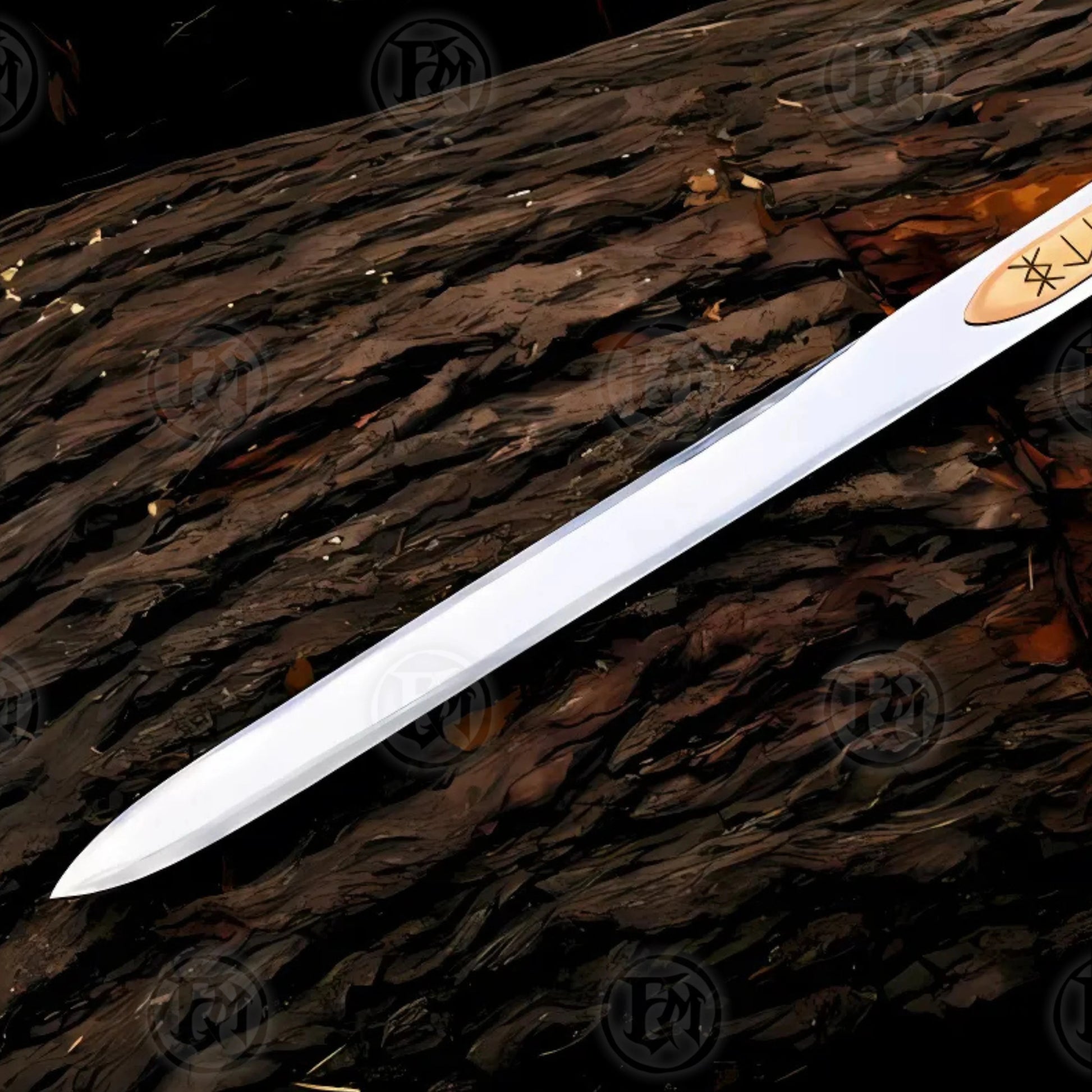 Premium Merlin Excalibur King Arthur Magician Sword Replica with stainless steel blade.