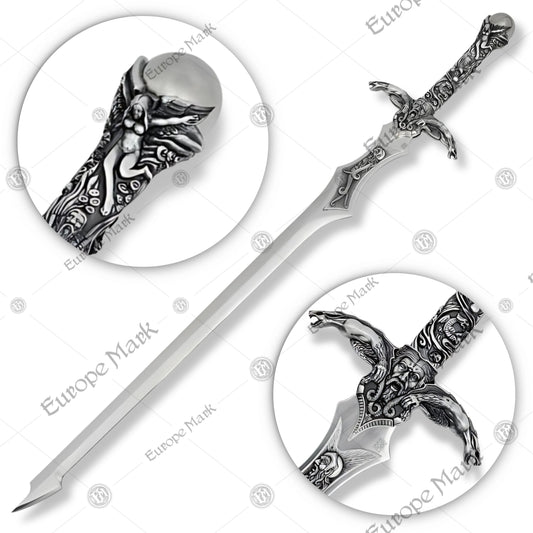 Premium Merlin Excalibur Movie Sword Replica with stainless steel blade.