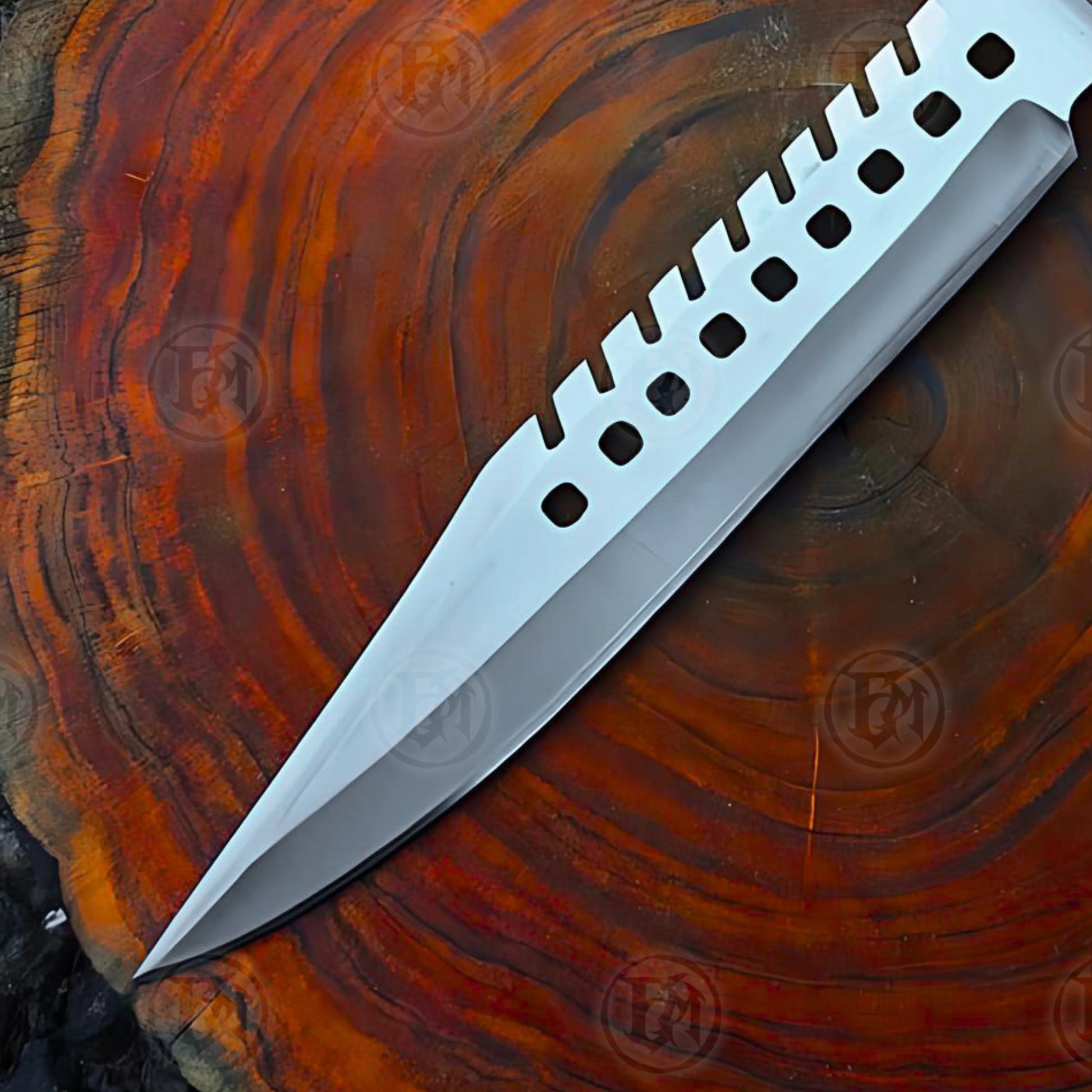 Premium Negan Lucille Bowie Knife Replica with Ebony Stand