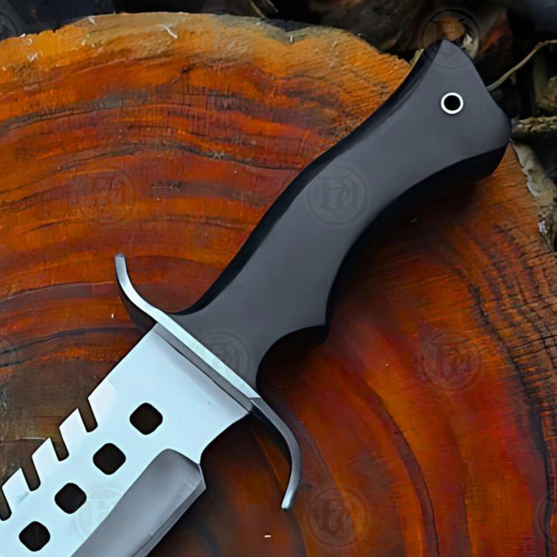 Premium Negan Lucille Bowie Knife Replica with Ebony Stand