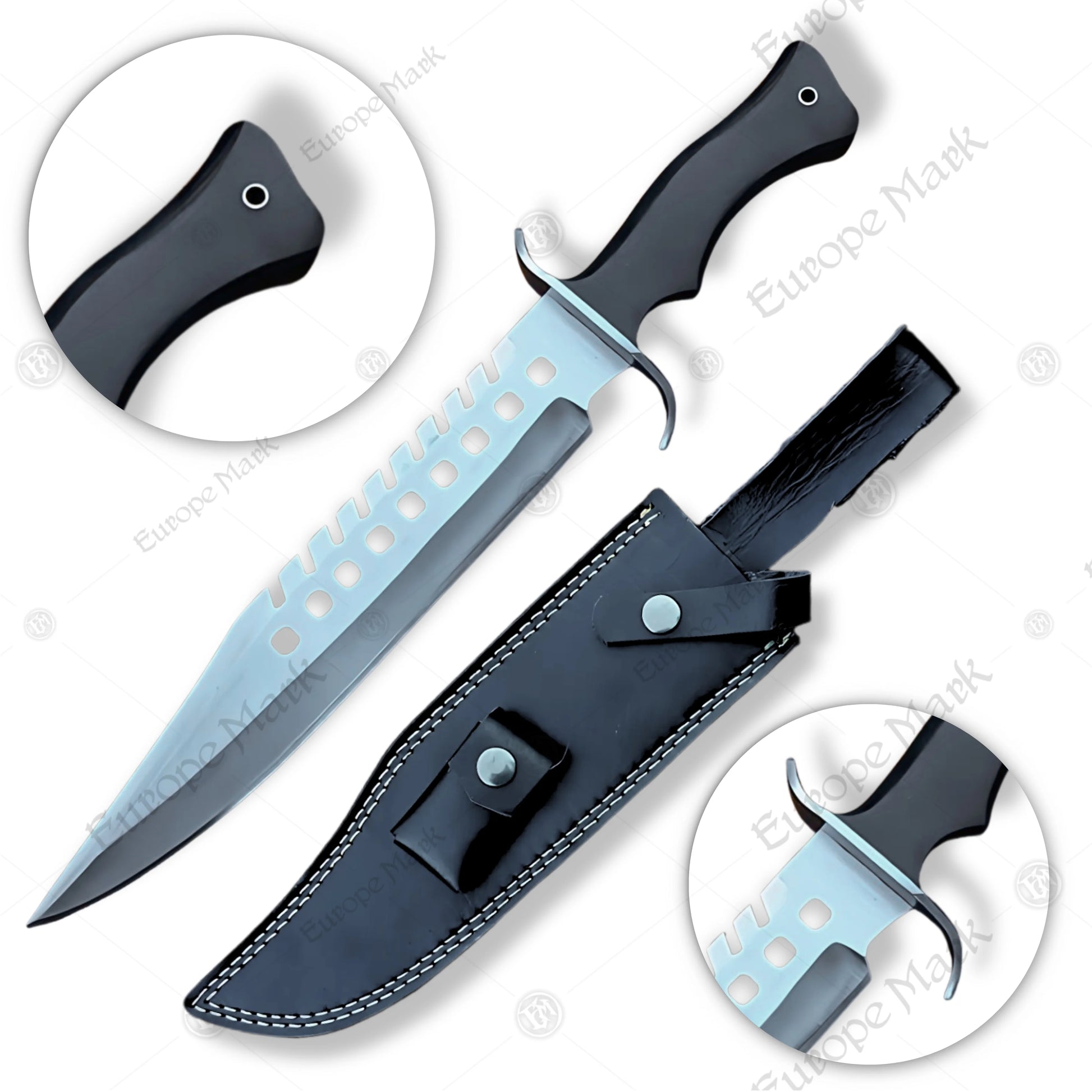 Premium Negan Lucille Bowie Knife Replica with Ebony Stand