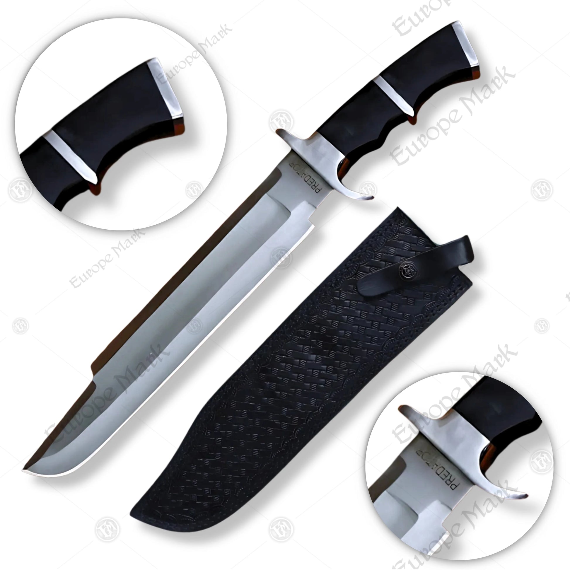 Premium Predator Bowie Knife Cosplay Replica with Ebony Stand
