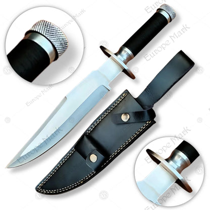 Premium Predator Movie Knife Cosplay Replica with Walnut Stand