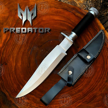 Premium Predator Movie Knife Cosplay Replica with Walnut Stand