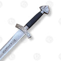 Premium Ragnar Lothbrok Damascus Sword Replica with Runic Plaque