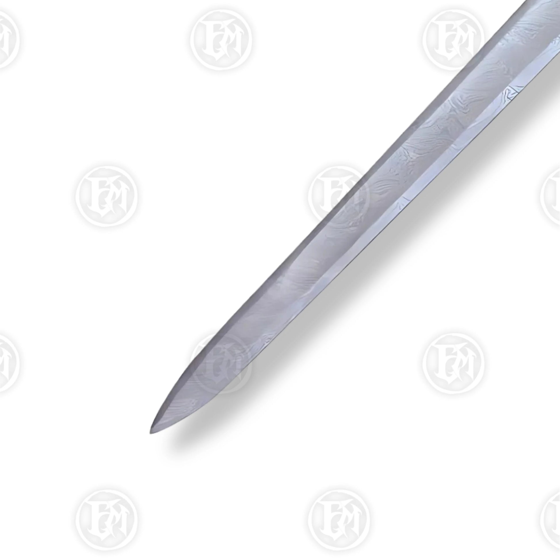 Premium Ragnar Lothbrok Damascus Sword Replica with Runic Plaque