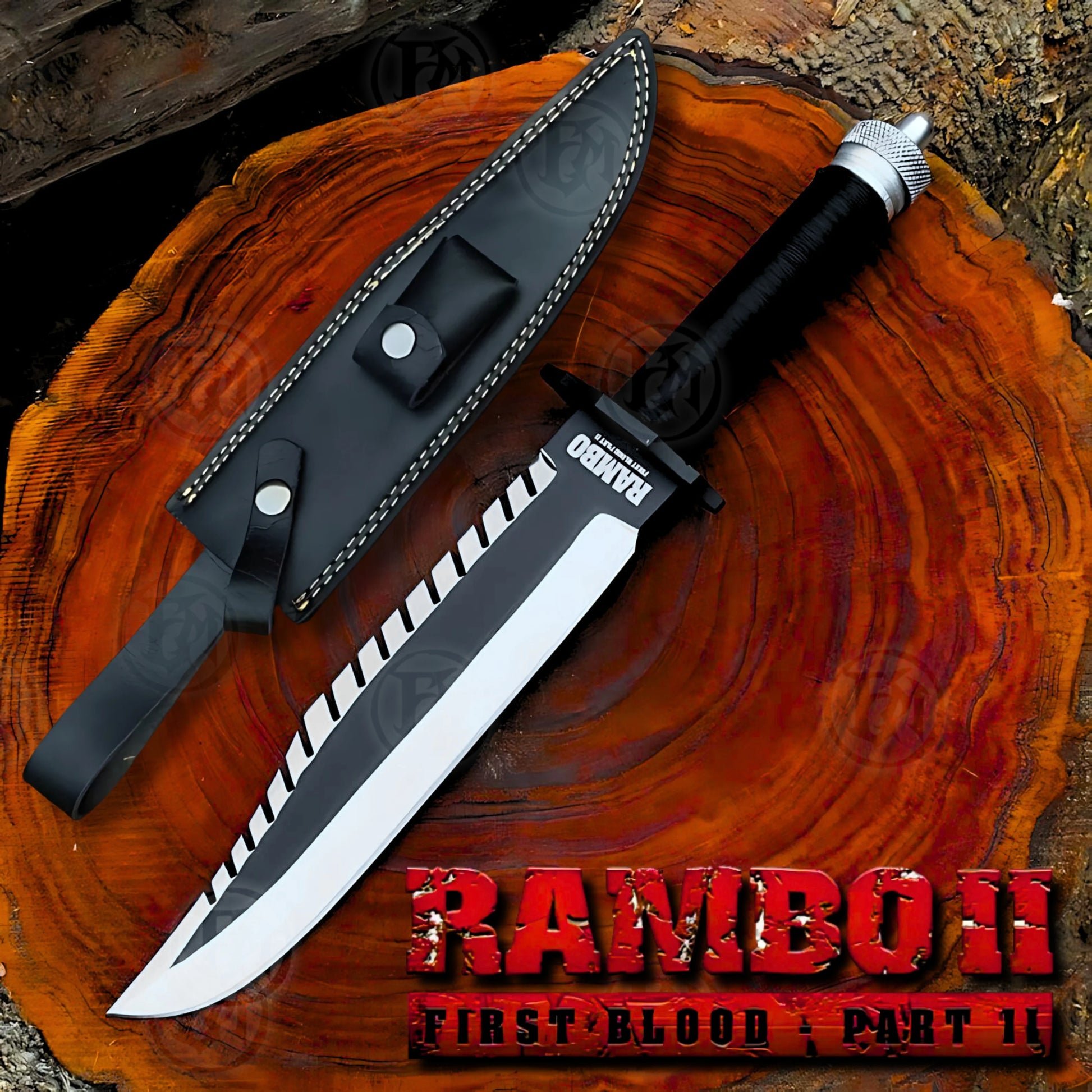 Rambo 2 Fixed Blade Survival Knife
