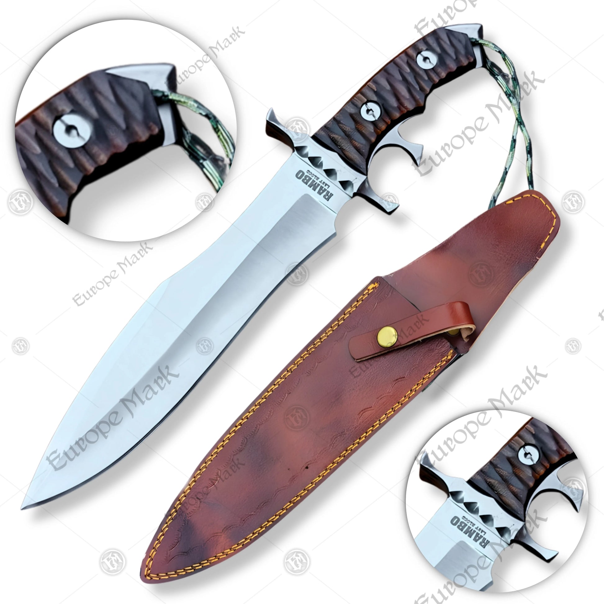 Premium Rambo V Heartstopper Knife Replica with 440c stainless steel.