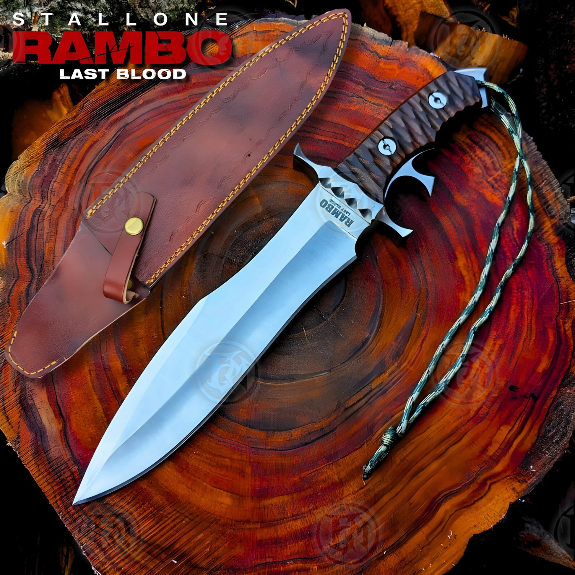 Premium Rambo V Heartstopper Knife Replica with 440c stainless steel.