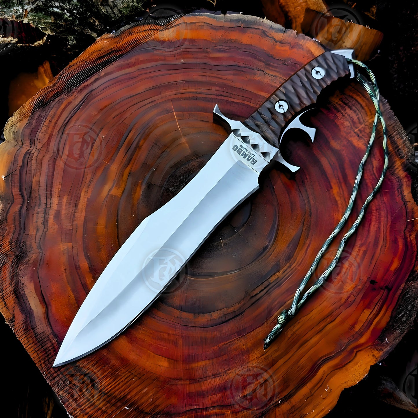 Premium Rambo V Heartstopper Knife Replica with 440c stainless steel.
