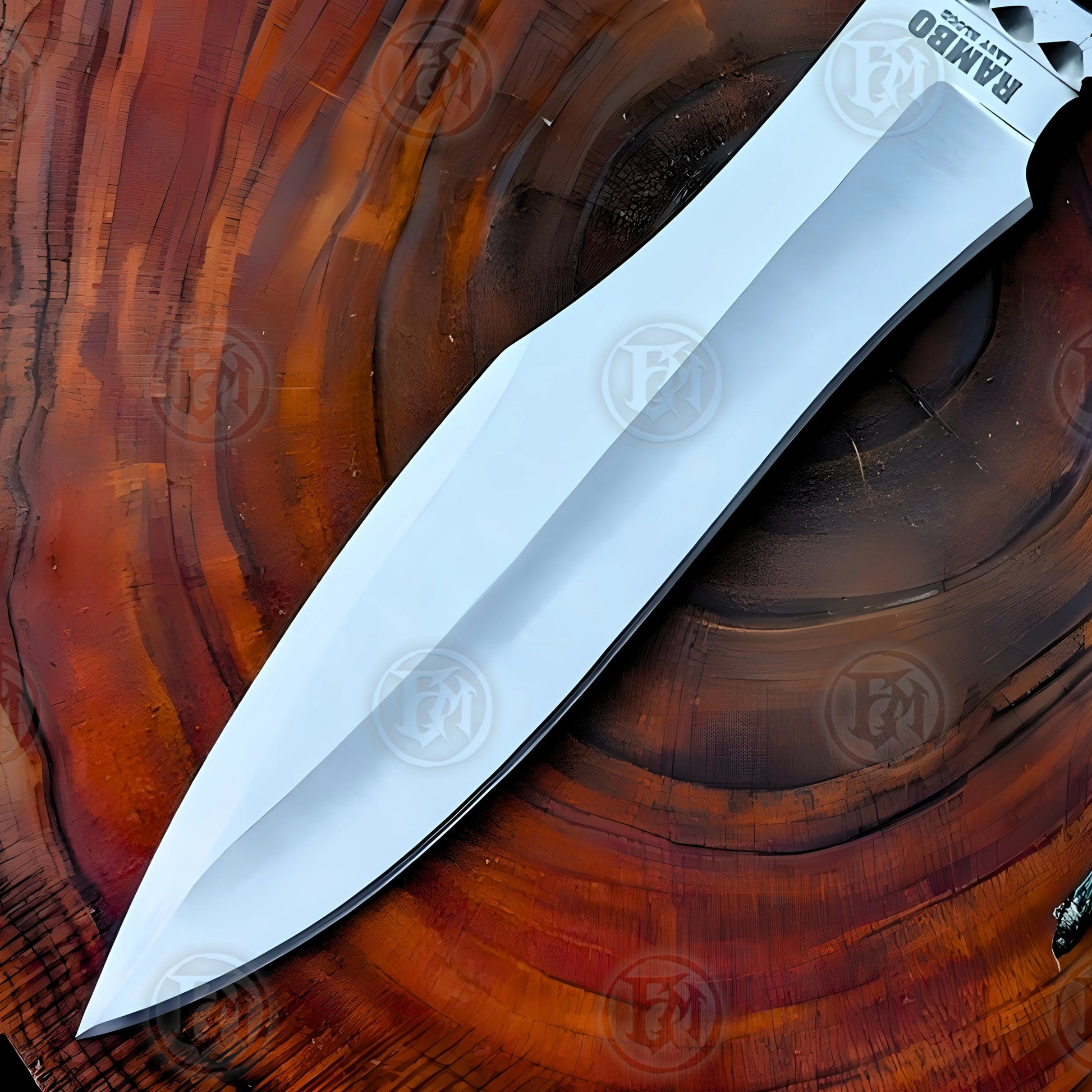 Premium Rambo V Heartstopper Knife Replica with 440c stainless steel.
