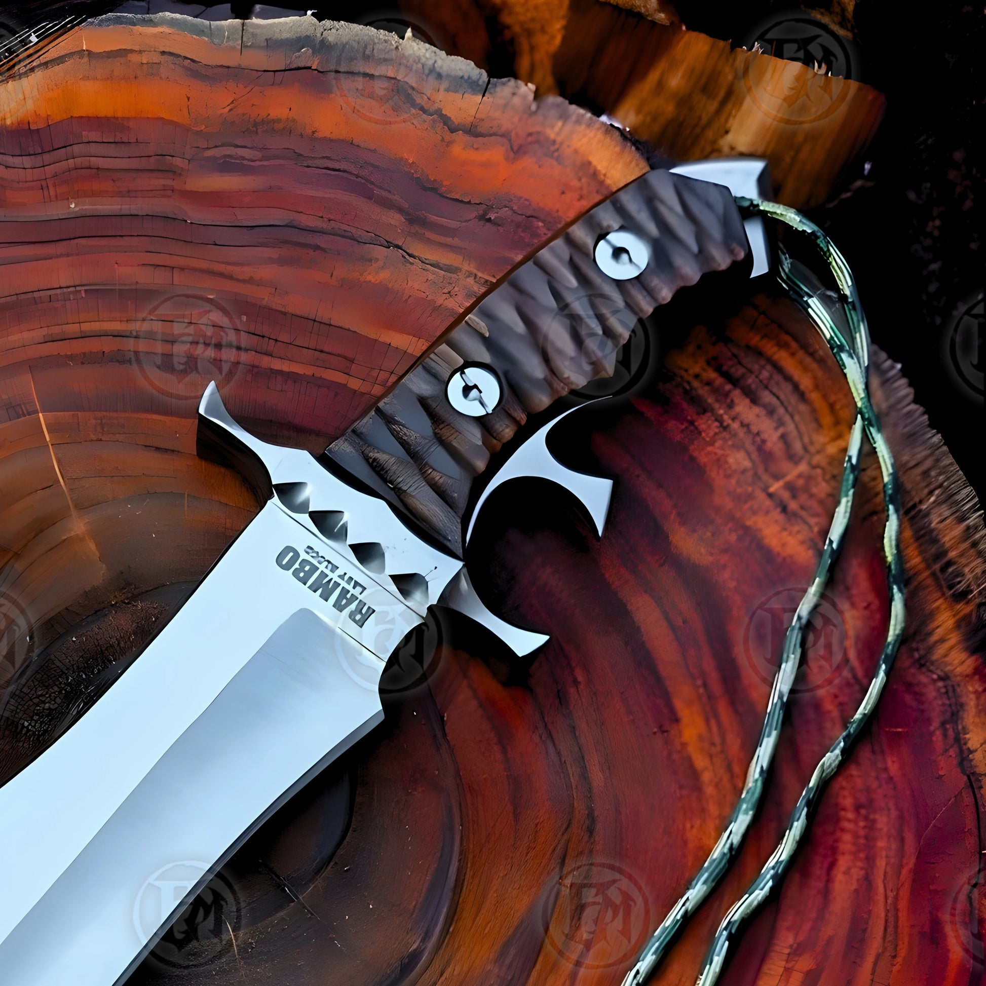 Premium Rambo V Heartstopper Knife Replica with 440c stainless steel.