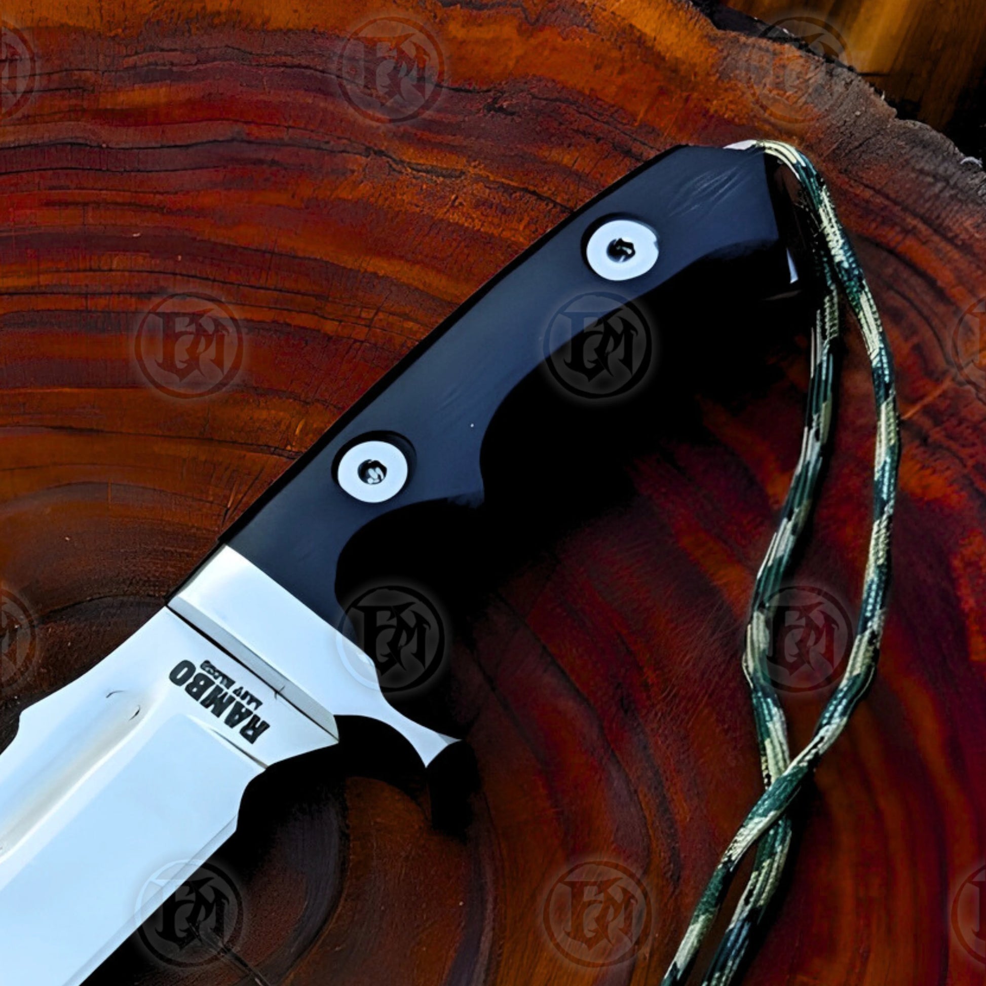 Premium Rambo Last Blood Bowie Knife Replica with 440c stainless steel.