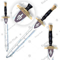 Premium Riptide Anaklusmos Percy Jackson Sword Replica with Walnut Plaque