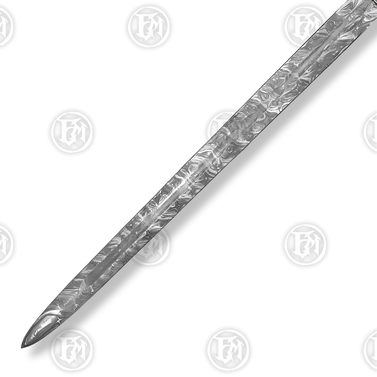 Saint George Dragon Slayer Damascus Sword
