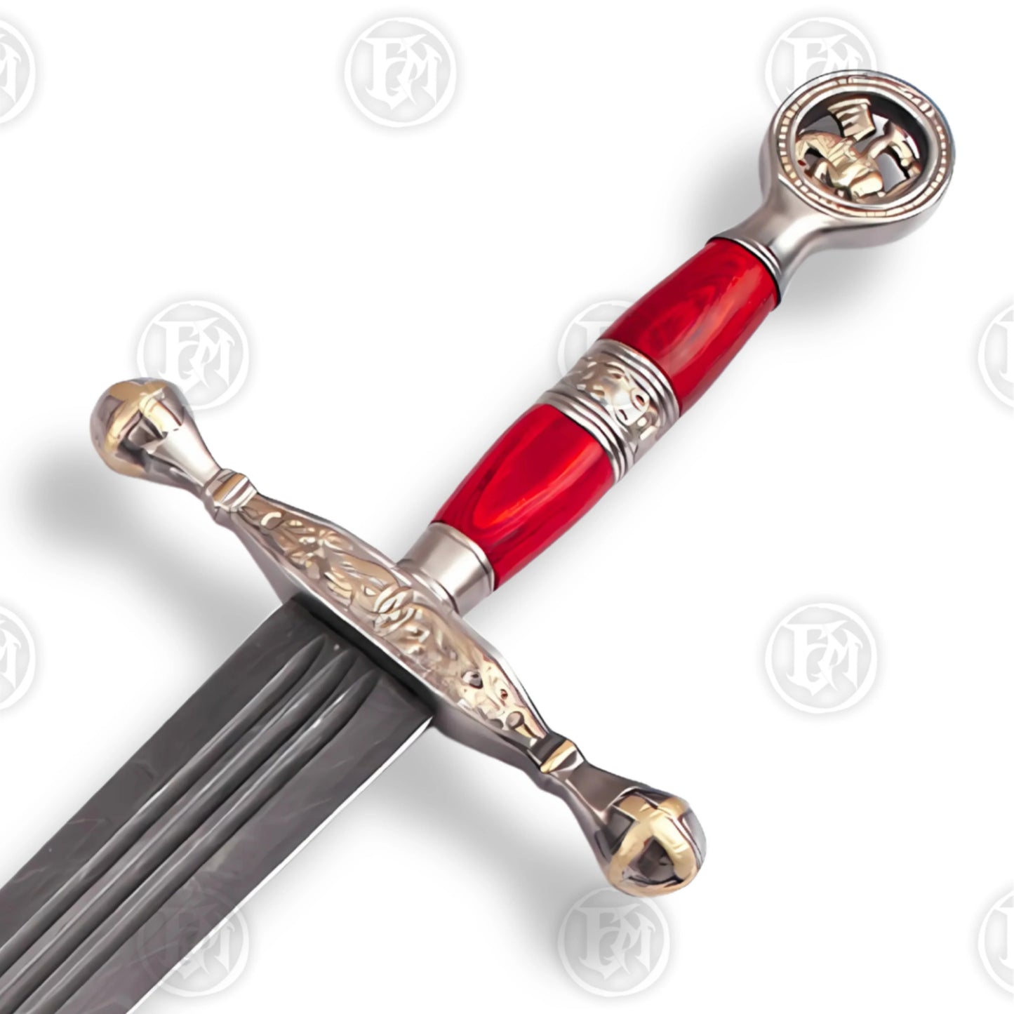 Saint George Dragon Slayer Damascus Sword