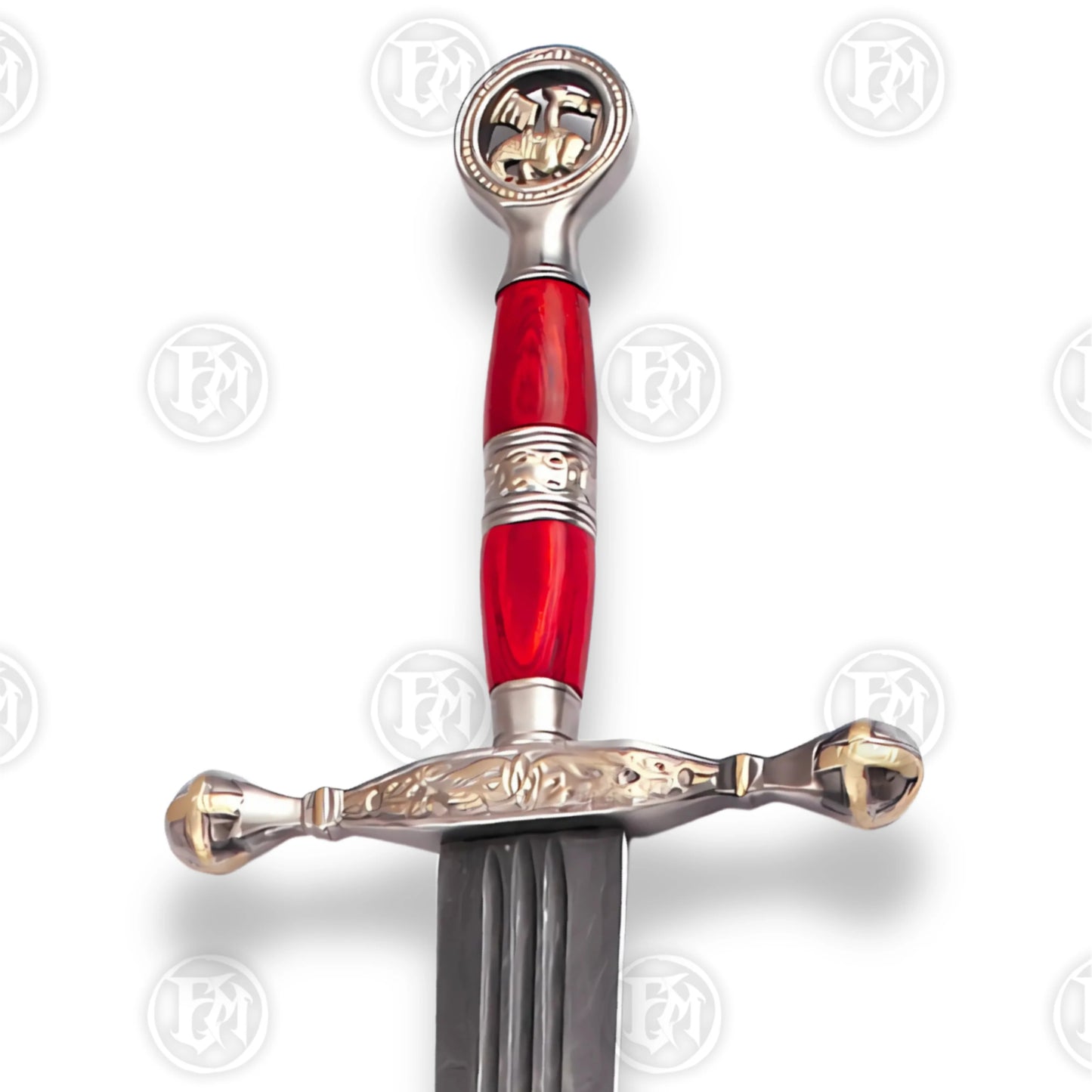Saint George Dragon Slayer Damascus Sword