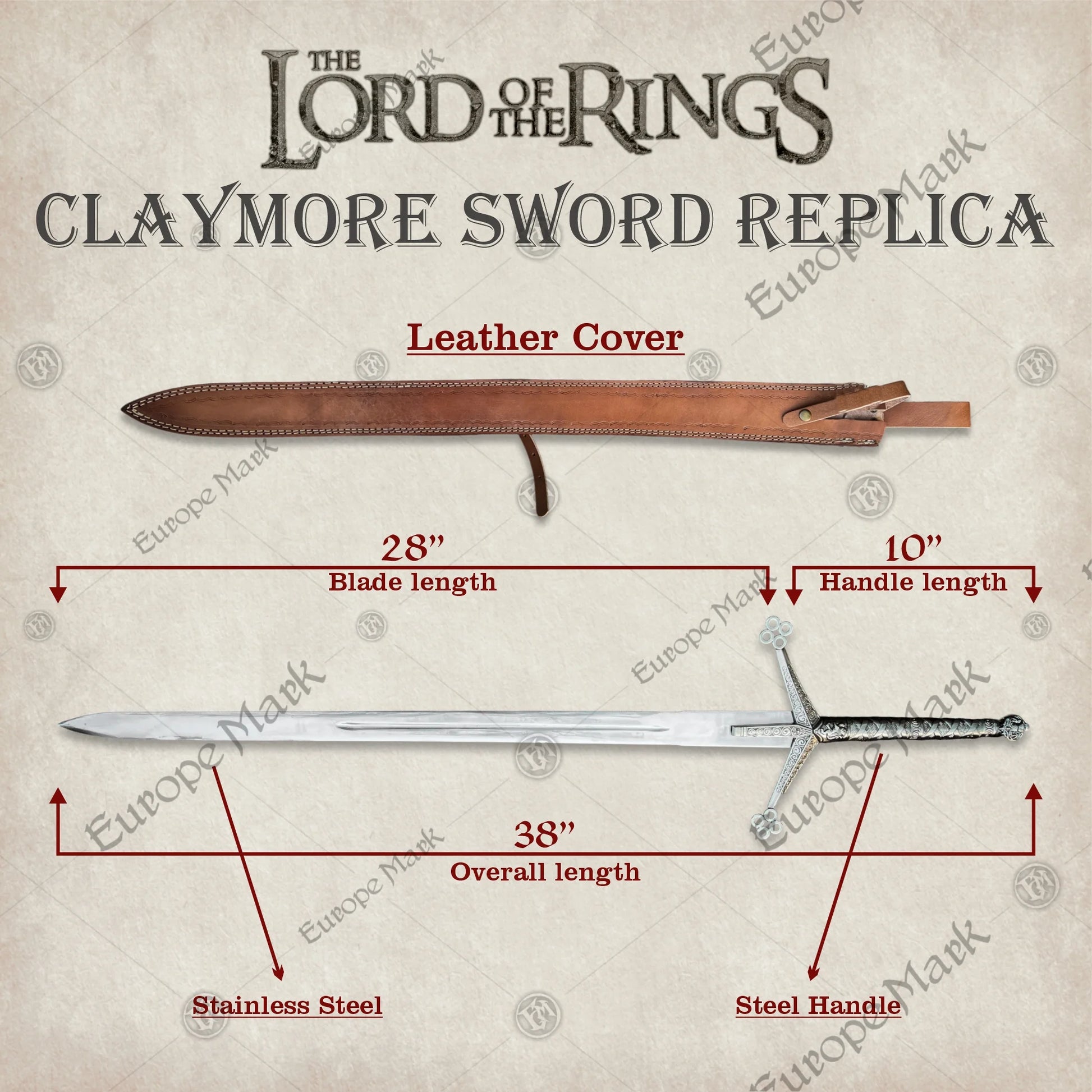 Royal Scottish Claymore Replica Sword – LOTR