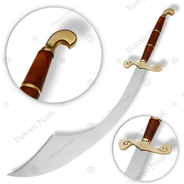 Premium Sinbad Legendary Scimitar Sword Replica with Mahogany Stand.