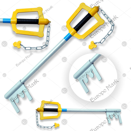 Premium Sora Kingdom Hearts Keyblade Replica with stainless steel blade.