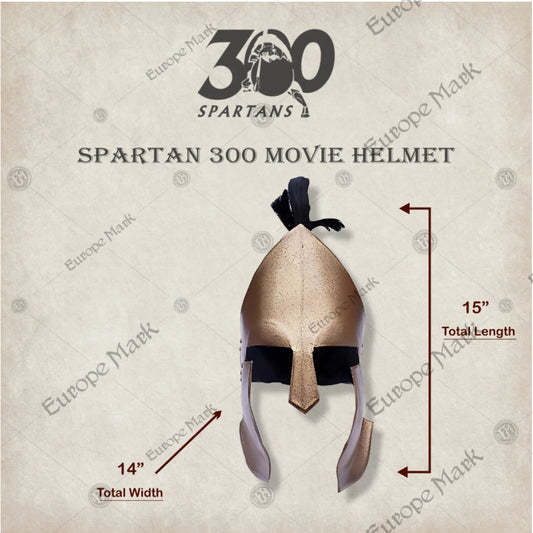 Spartan Helmet with Hairs – 300 Movie Warrior