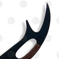 Premium Star Trek Full Tang Black Klingon Bat'leth Replica witn stainless steel blade.