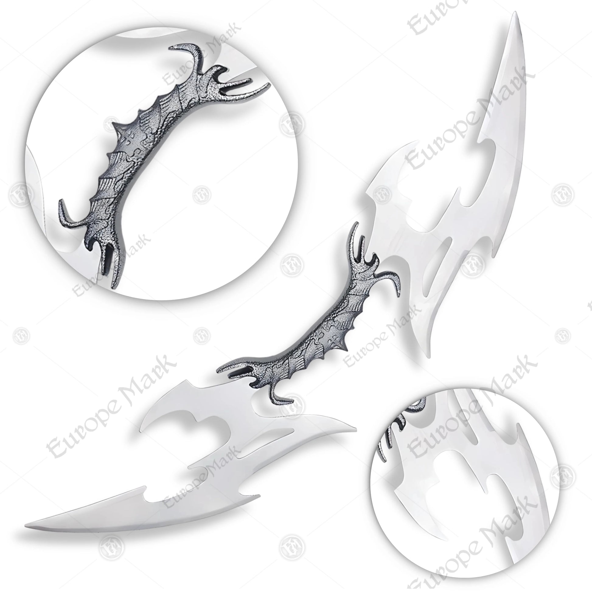 Premium Star Trek Klingon Bat’leth Valdris Blade Replica with stainless steel.