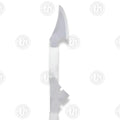 Premium Star Trek Medieval White Klingon Bat'leth Replica with stainless steel blade.