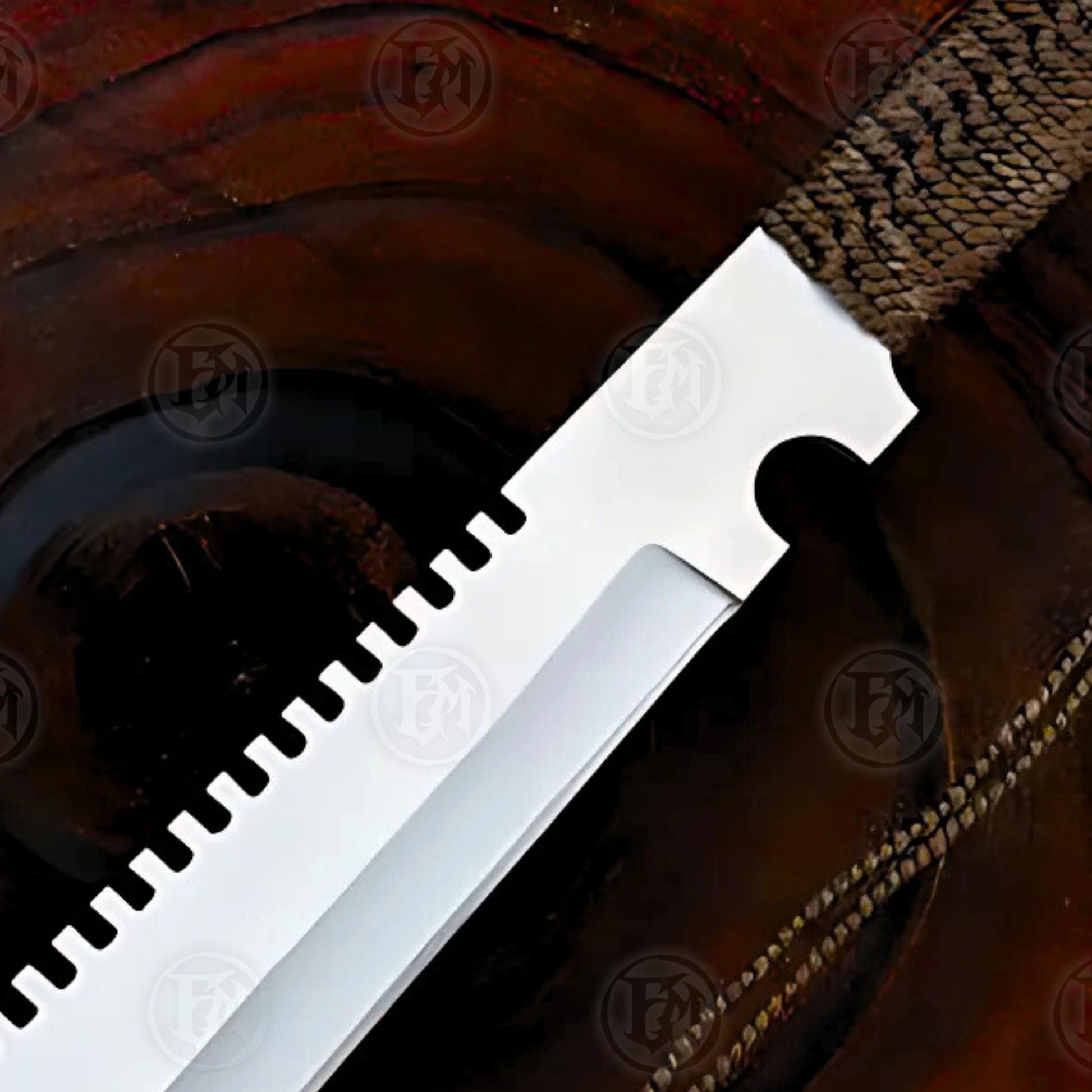 Premium Supernatural Dean’s Machete Knife Replica with Walnut Stand