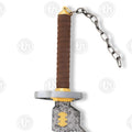 Premium Toji Fushiguro Jujutsu Kaisen Damascus Sword Replica with Ebony Plaque