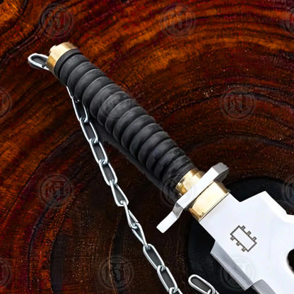 Premium Toji Fushiguro Jujutsu Kaisen Sword Replica with Ebony Plaque.