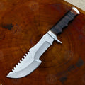 Premium Tom Brown Tracker Elite Knife Replica with Walnut Stand