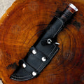 Premium Tom Brown Tracker Elite Knife Replica with Walnut Stand
