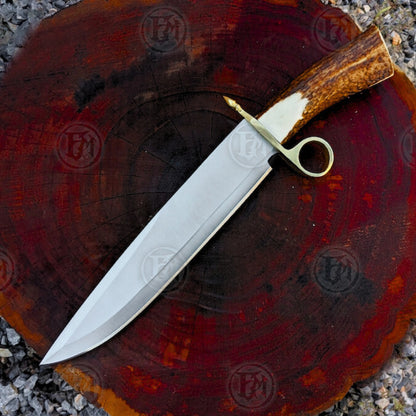Premium Tombstone Billy Clanton Bowie Knife Replica with 1095 carbon steel.