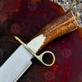 Premium Tombstone Billy Clanton Bowie Knife Replica with 1095 carbon steel.