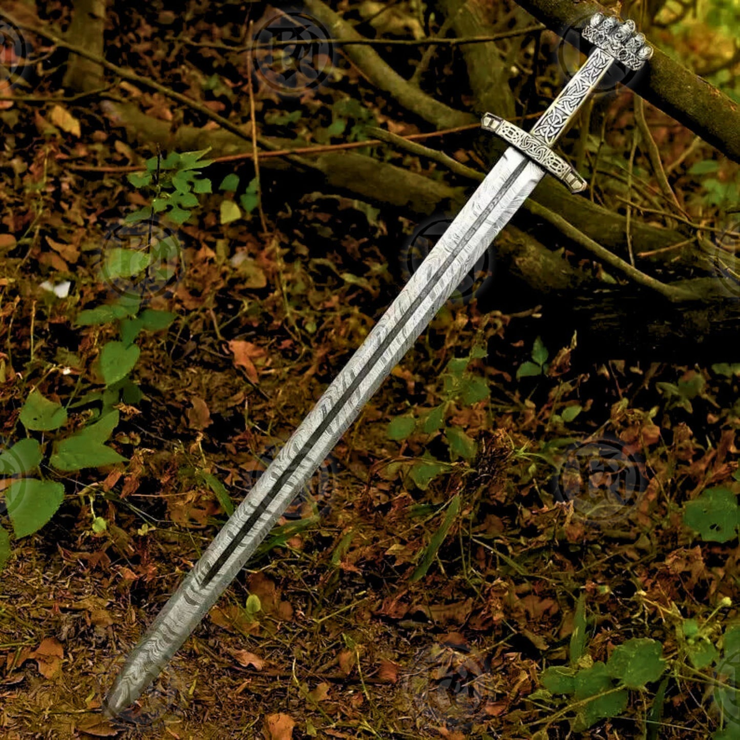Valhalla Wooden Damascus Viking Sword
