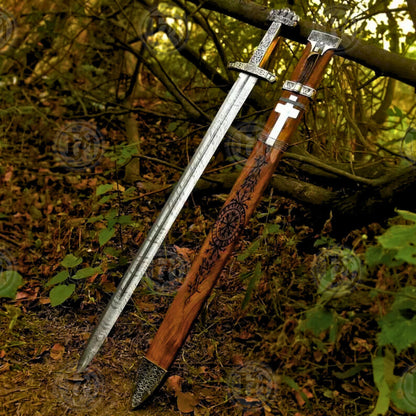 Valhalla Wooden Damascus Viking Sword