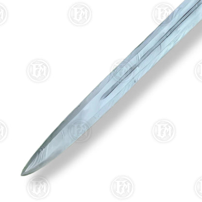 Premium Viking Heritage Damascus Sword Replica with Runic Scabbard