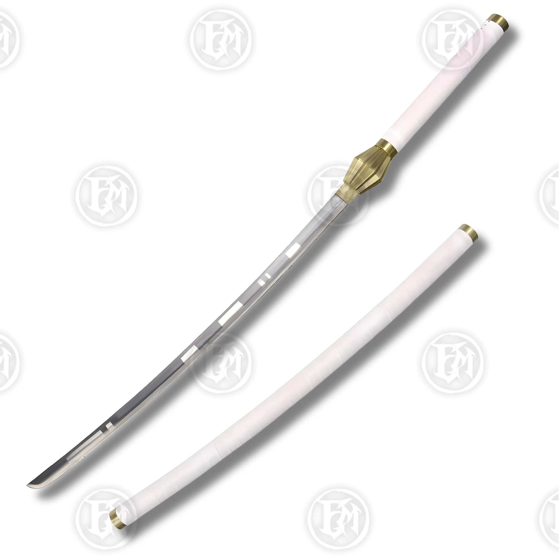 Zaraki Kenpachi Sword Replica – Bleach Anime Collectible Sword with Hand-Wrapped Wax Rope Handle and Carbon Steel Blade.